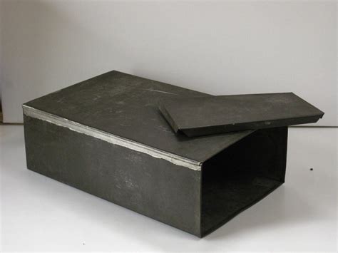 custom steel rectangular box with lid|galvanized metal box with lid.